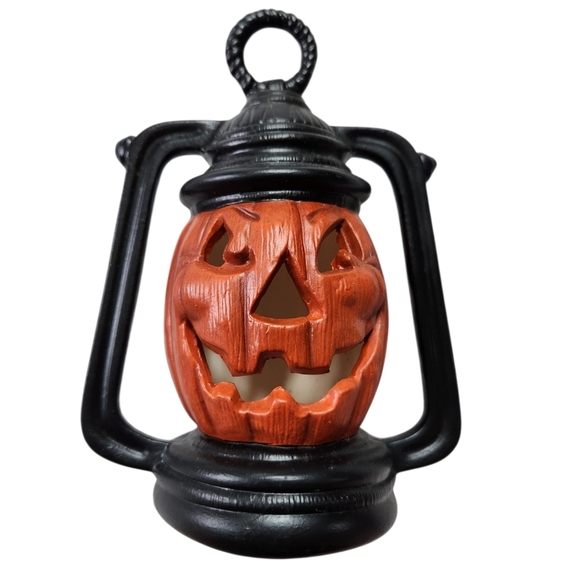 Halloween Vintage Style Jack o’lantern Pumpkin Lantern Ceramic - Picture 1 of 6